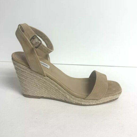 Steve Madden Womens Parra Sandal Tab Sued Size 9.5 M - Picture 1 of 6
